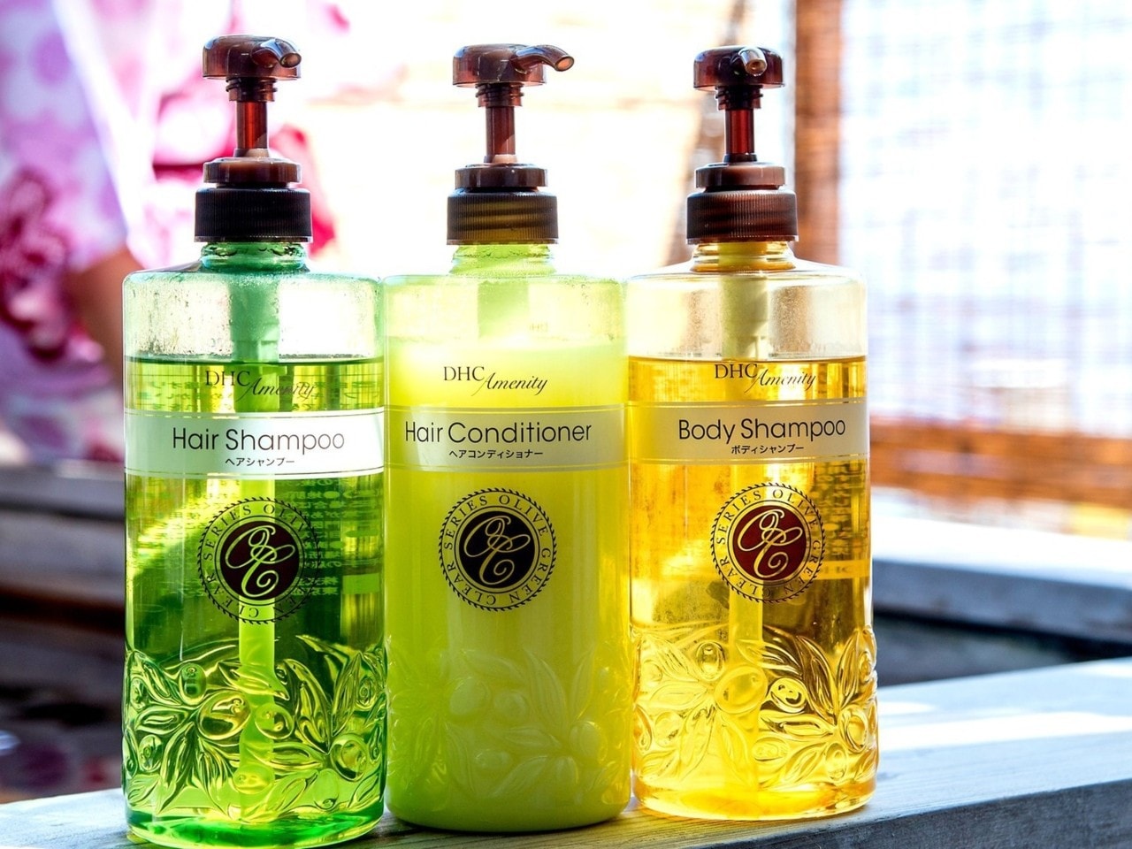 共用浴場にはDHCアメニティのシャンプー・コンディショナー・ボディーソープをご用意しております。